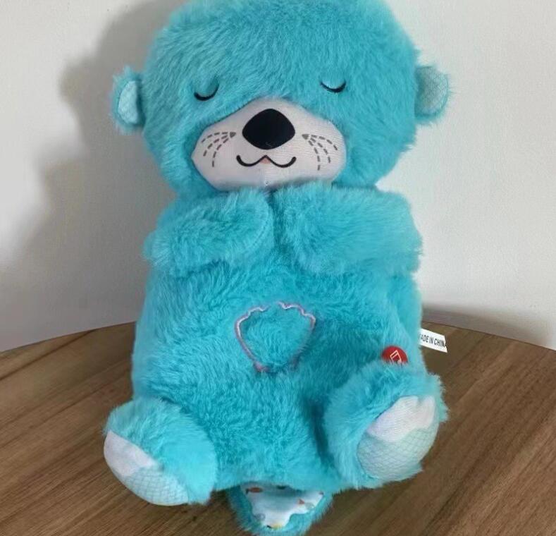 Cozy Breathing Otter Plush - Sleep Companion with Music & Comfort Features
