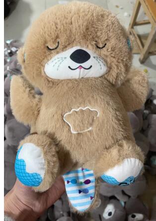Cozy Breathing Otter Plush - Sleep Companion with Music & Comfort Features
