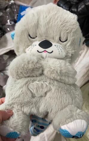 Cozy Breathing Otter Plush - Sleep Companion with Music & Comfort Features