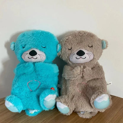 Cozy Breathing Otter Plush - Sleep Companion with Music & Comfort Features