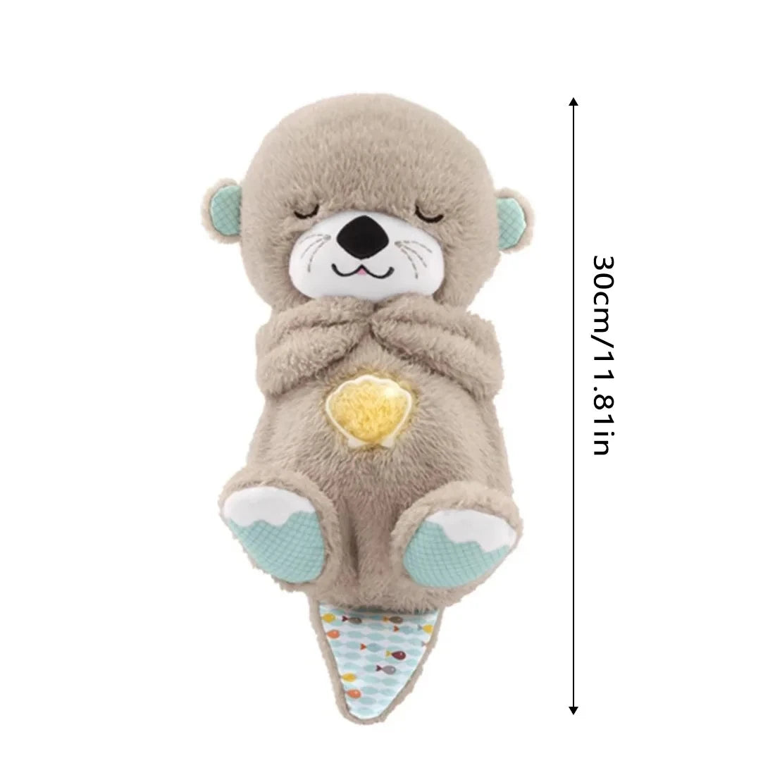 Cozy Breathing Otter Plush - Sleep Companion with Music & Comfort Features