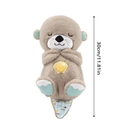 Cozy Breathing Otter Plush - Sleep Companion with Music & Comfort Features